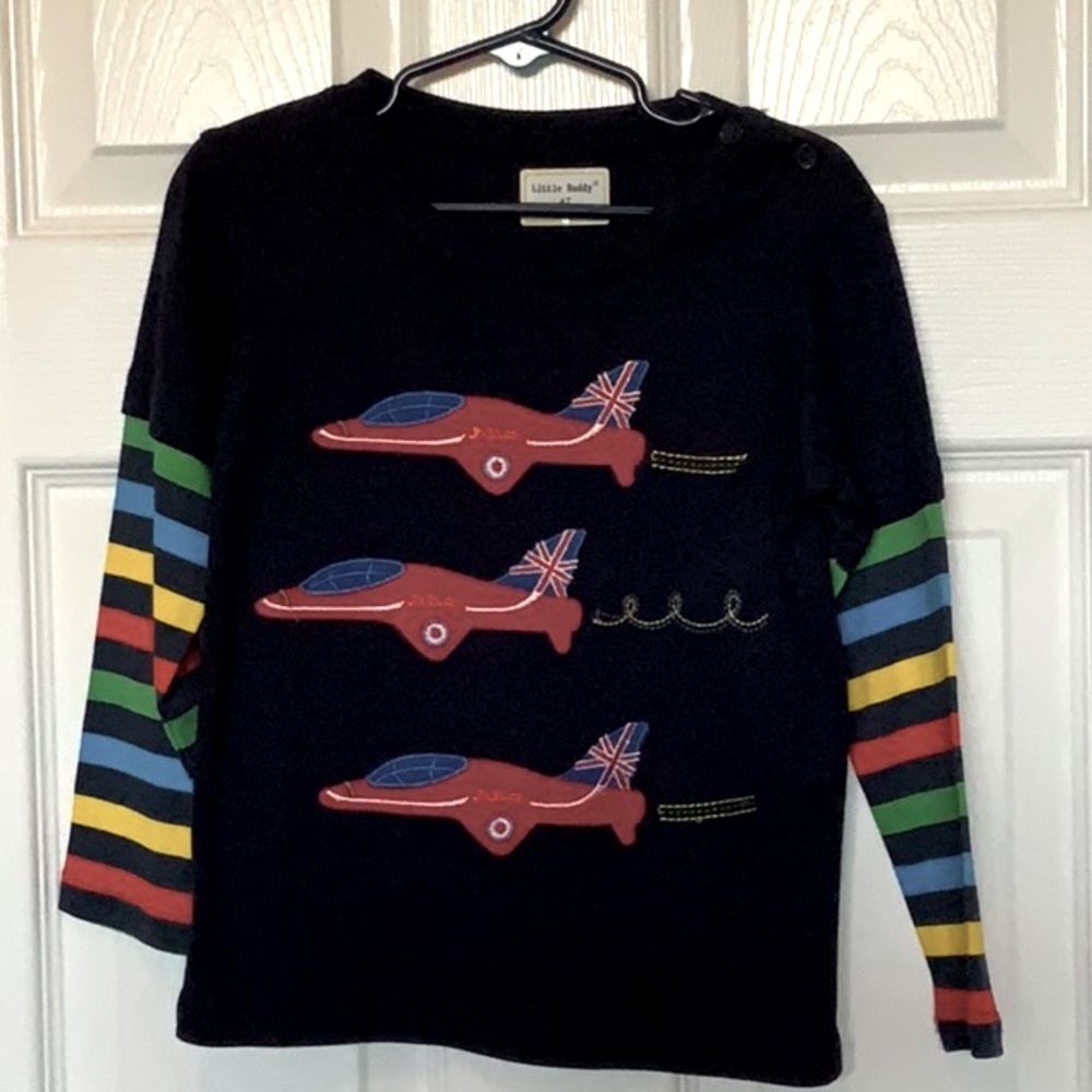 NWT Long Sleeve Boys Airplane Shirt